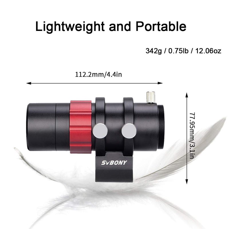 SVBONY SV165 Mini Guide Scope 30mm F4 Finder and Guide Scope for SV305C Pro, Compatible with Astronomy Telescope and ZWO QHY Orion Auto Guiding Cameras for Deep Sky Astrophotography - Image 2